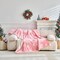 Pink Christmas Blanket, Snowflake Throw Blanket for Couch, 50"x60", Fluffy Fuzzy Blankets & Throws for Bed, Sofa, Cozy Plush Sherpa Fleece Blanket, Christmas Decor Gifts for Women, Men